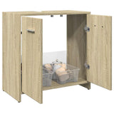 Vidaxl wastafelkast 60x33x60 cm bewerkt hout sonoma eikenkleurig