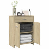 Vidaxl badkamerkast 60x33x80 cm spaanplaat sonoma eikenkleurig