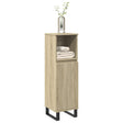 Vidaxl badkamerkast 30x30x100 cm bewerkt hout sonoma eikenkleurig