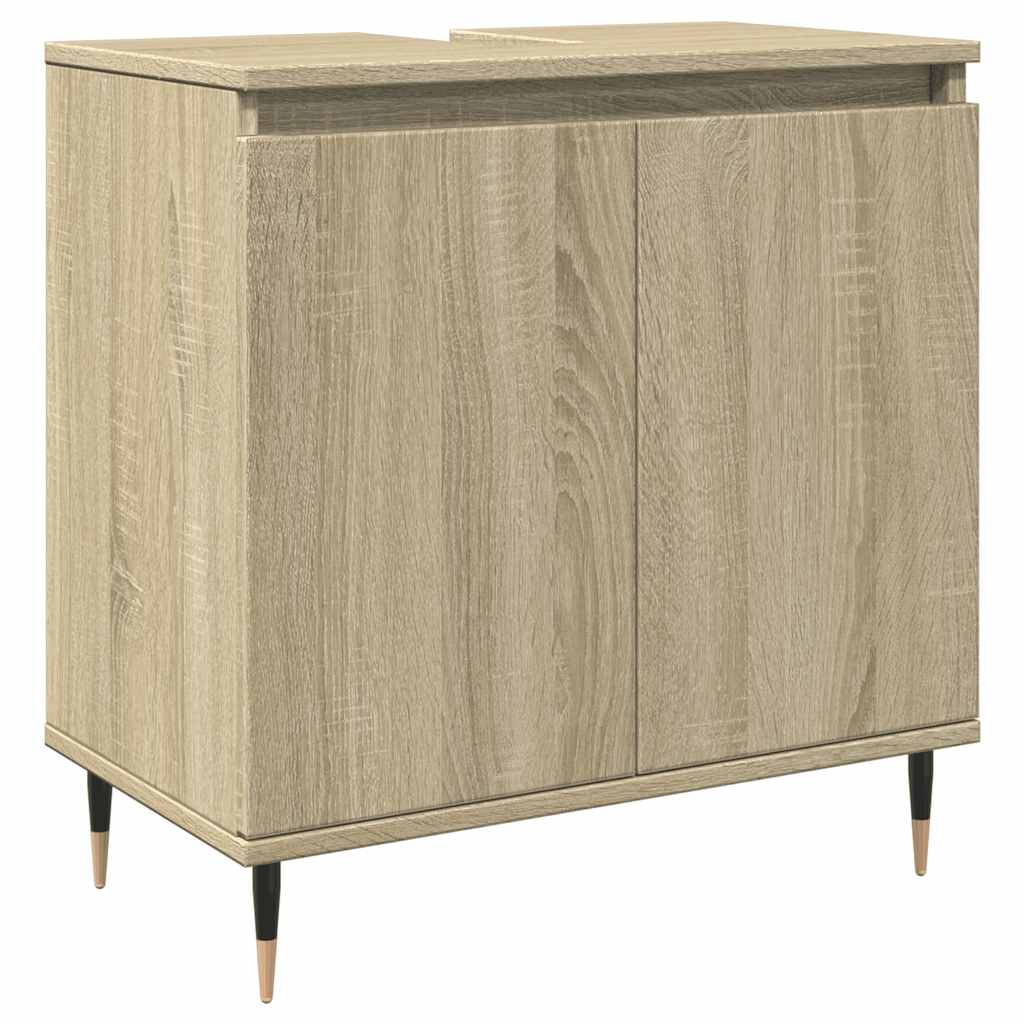 Vidaxl badkamerkast 58x33x60 cm bewerkt hout sonoma eikenkleurig