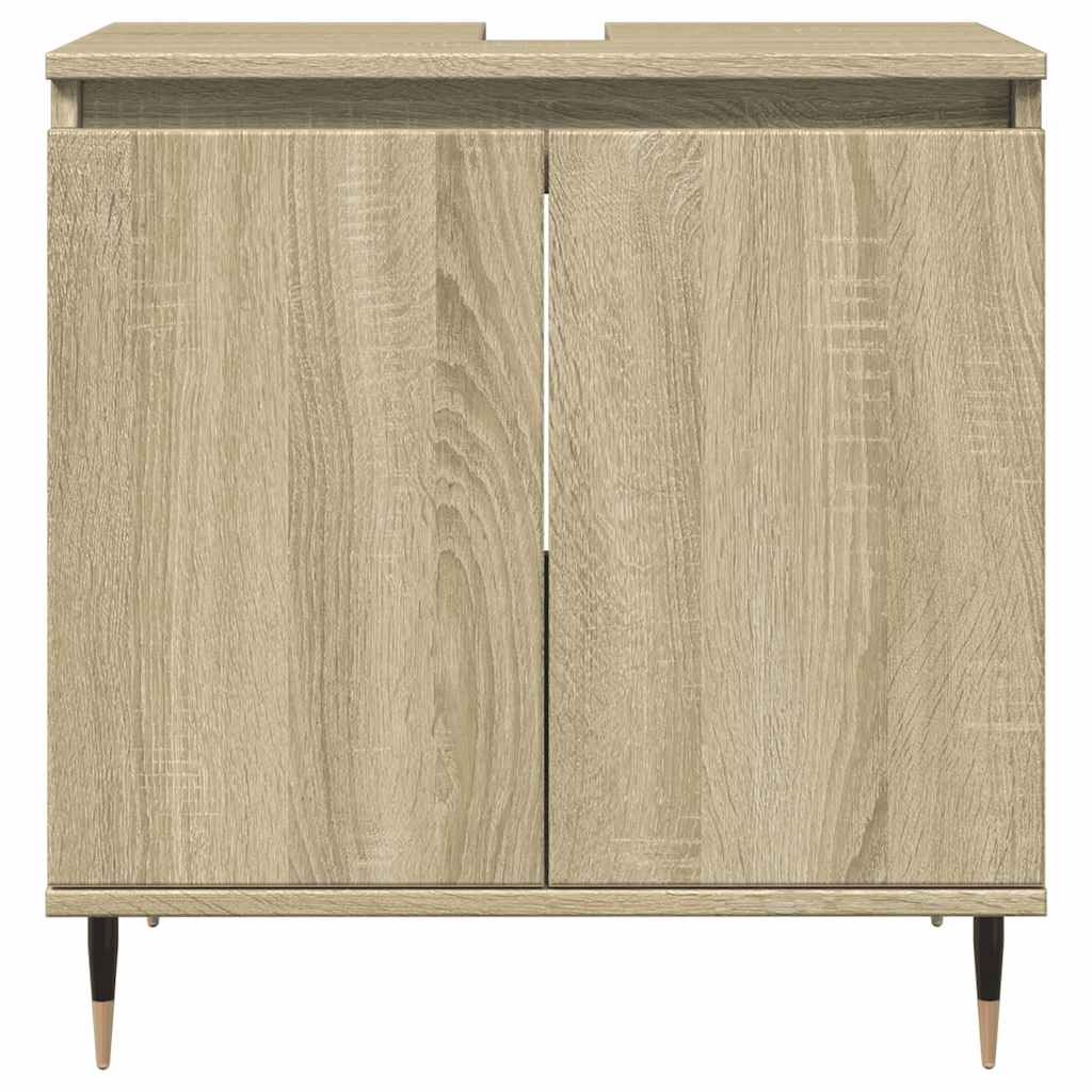 Vidaxl badkamerkast 58x33x60 cm bewerkt hout sonoma eikenkleurig