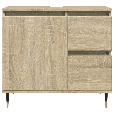 Vidaxl wastafelkast 65x33x60 cm bewerkt hout sonoma eikenkleurig