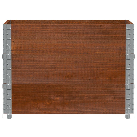 Vidaxl palletopzetranden 3 st 80x60 cm massief grenenhout bruin