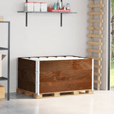 Vidaxl palletopzetranden 3 st 120x80 cm massief grenenhout bruin