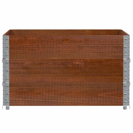 Vidaxl palletopzetranden 3 st 100x100 cm massief grenenhout bruin