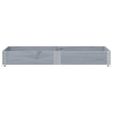 Vidaxl plantenbak 150x50 cm massief grenenhout grijs