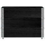 Vidaxl plantenbak 80x60 cm massief grenenhout zwart