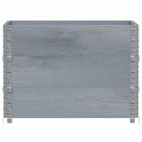 Vidaxl plantenbak 80x60 cm massief grenenhout grijs