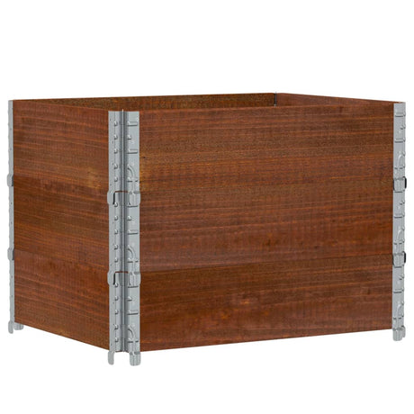 Vidaxl plantenbak 80x60 cm massief grenenhout bruin