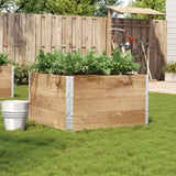 Vidaxl plantenbak 100x100 cm massief grenenhout