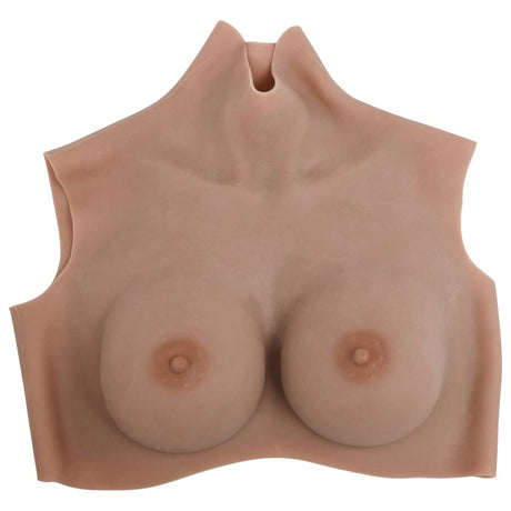 Vidaxl borstprothese d-cup silicone tan