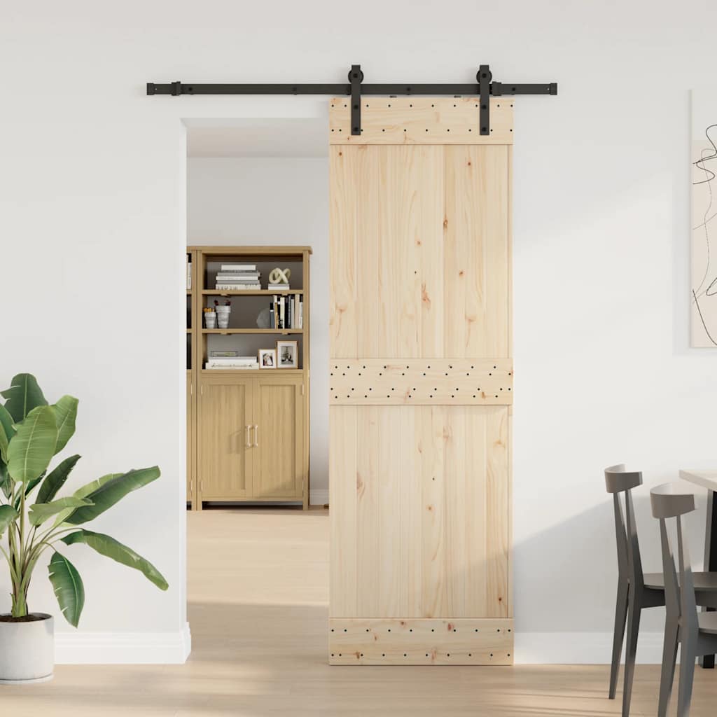 Boîte Vidaxl avec pièces pour porte coulissante 152,5 cm en acier noir