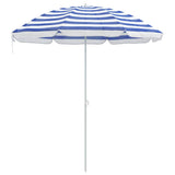 Vidaxl parasol blauw en wit 161 x 161 x 193 cm polyester
