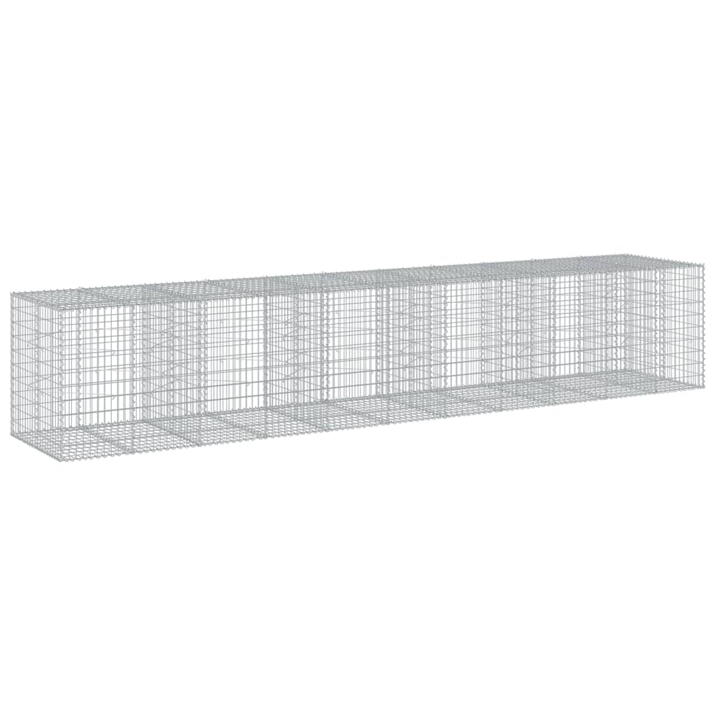 Vidaxl Schanskorf 550x100x100 cm galvanizované železo stříbrné barvy