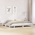 Vidaxl bedframe zonder matras massief grenenhout wit 160x200 cm