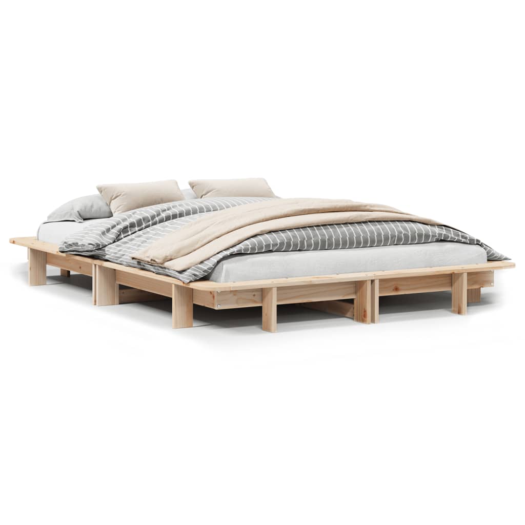 Vidaxl bedframe zonder matras massief grenenhout 120x190 cm