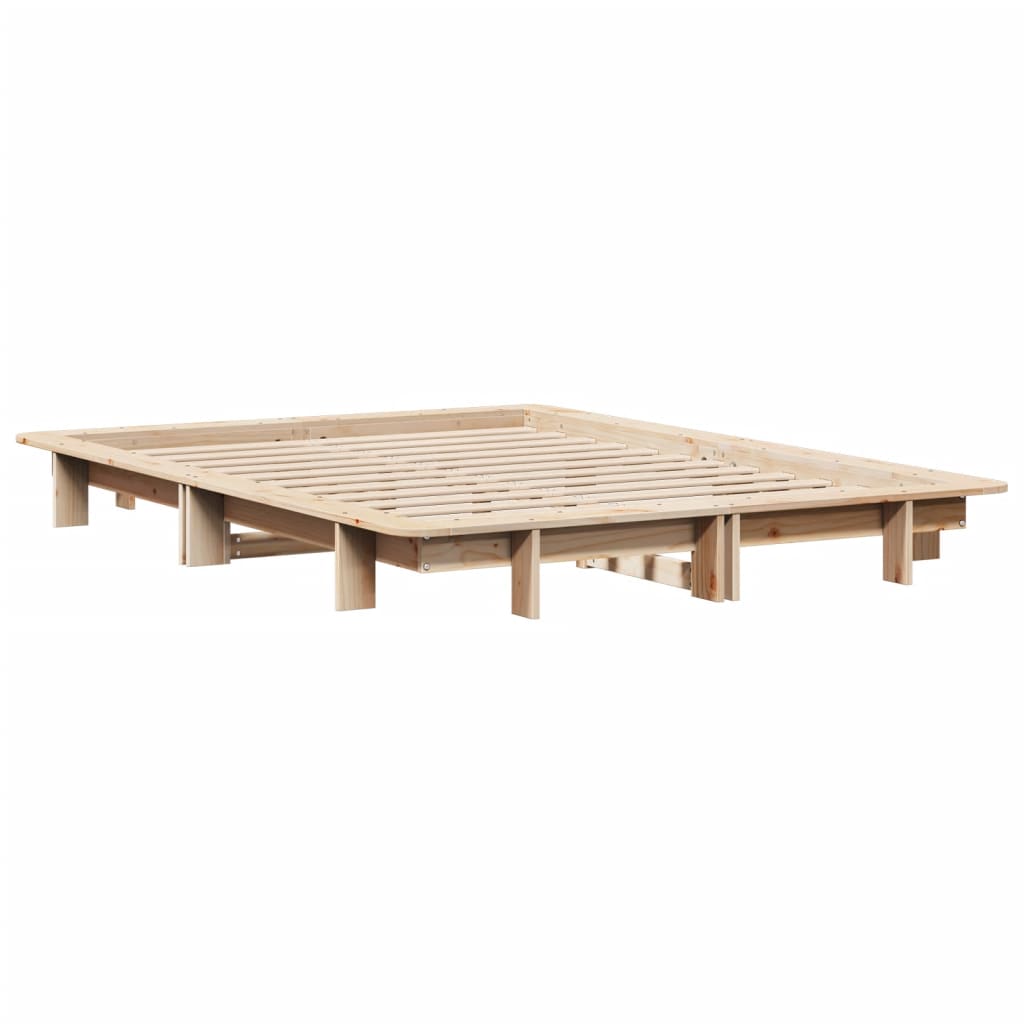 Vidaxl bedframe zonder matras massief grenenhout 120x190 cm