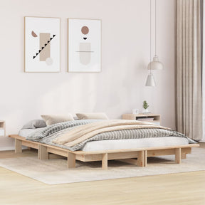 Vidaxl bedframe zonder matras massief grenenhout 120x190 cm