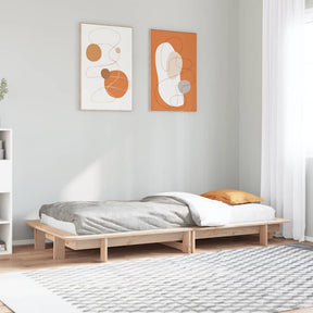 Vidaxl bedframe zonder matras massief grenenhout 75x190 cm