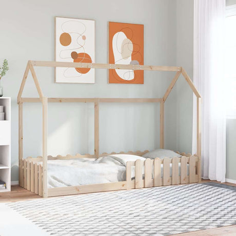 Vidaxl bedhuis massief grenenhout 80x200 cm