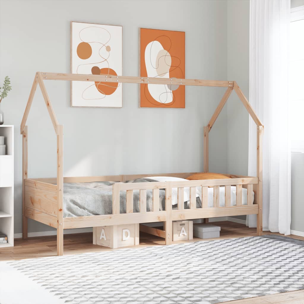 Vidaxl bedhuis massief grenenhout 80x200 cm