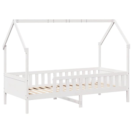Vidaxl bedhuis wit massief grenenhout 80x200 cm