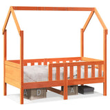Vidaxl bedhuis wasbruin massief grenenhout 80x160 cm