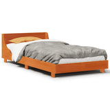 Vidaxl bedframe zonder matras massief grenenhout wasbruin 100x200 cm