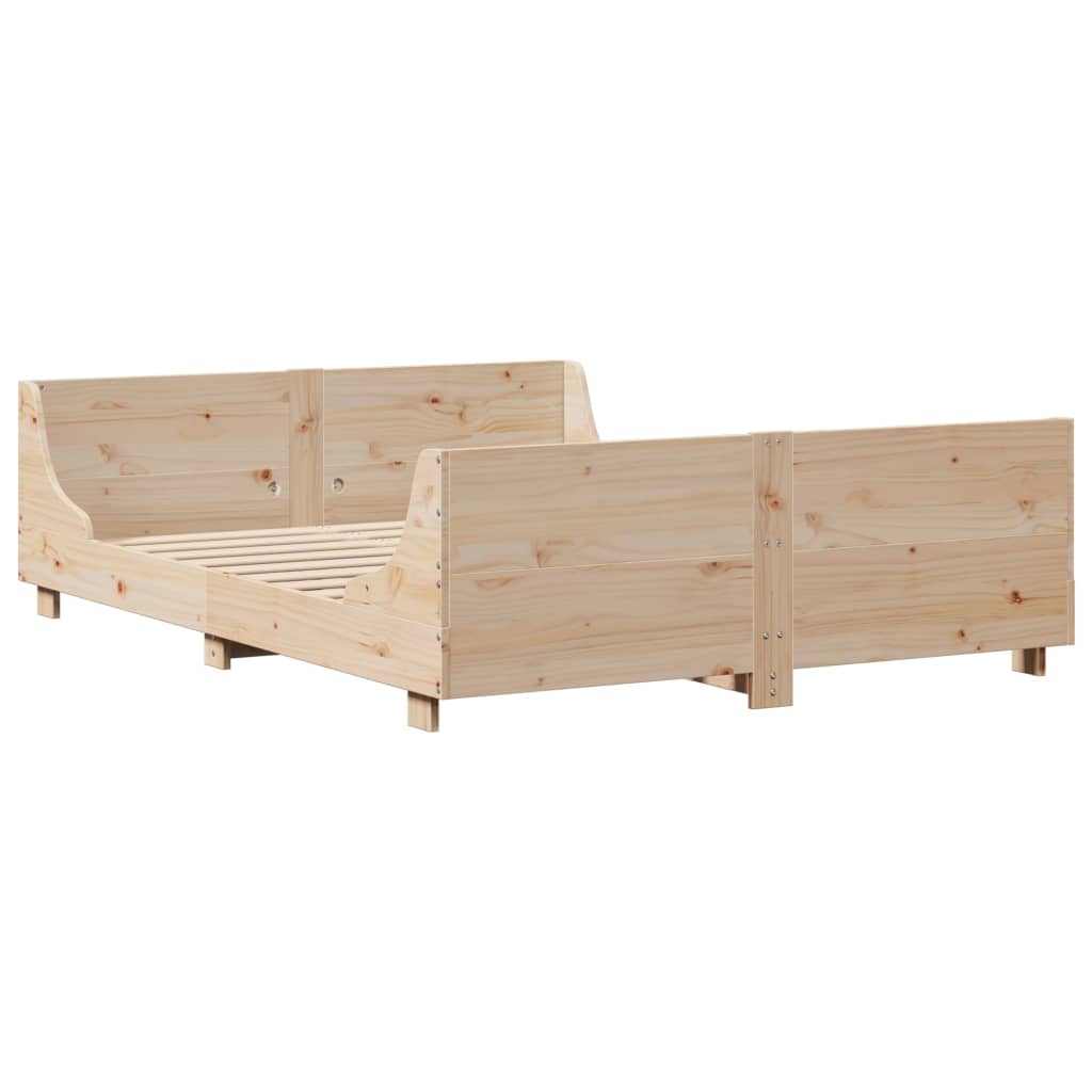 Vidaxl bedframe zonder matras massief grenenhout 120x200 cm