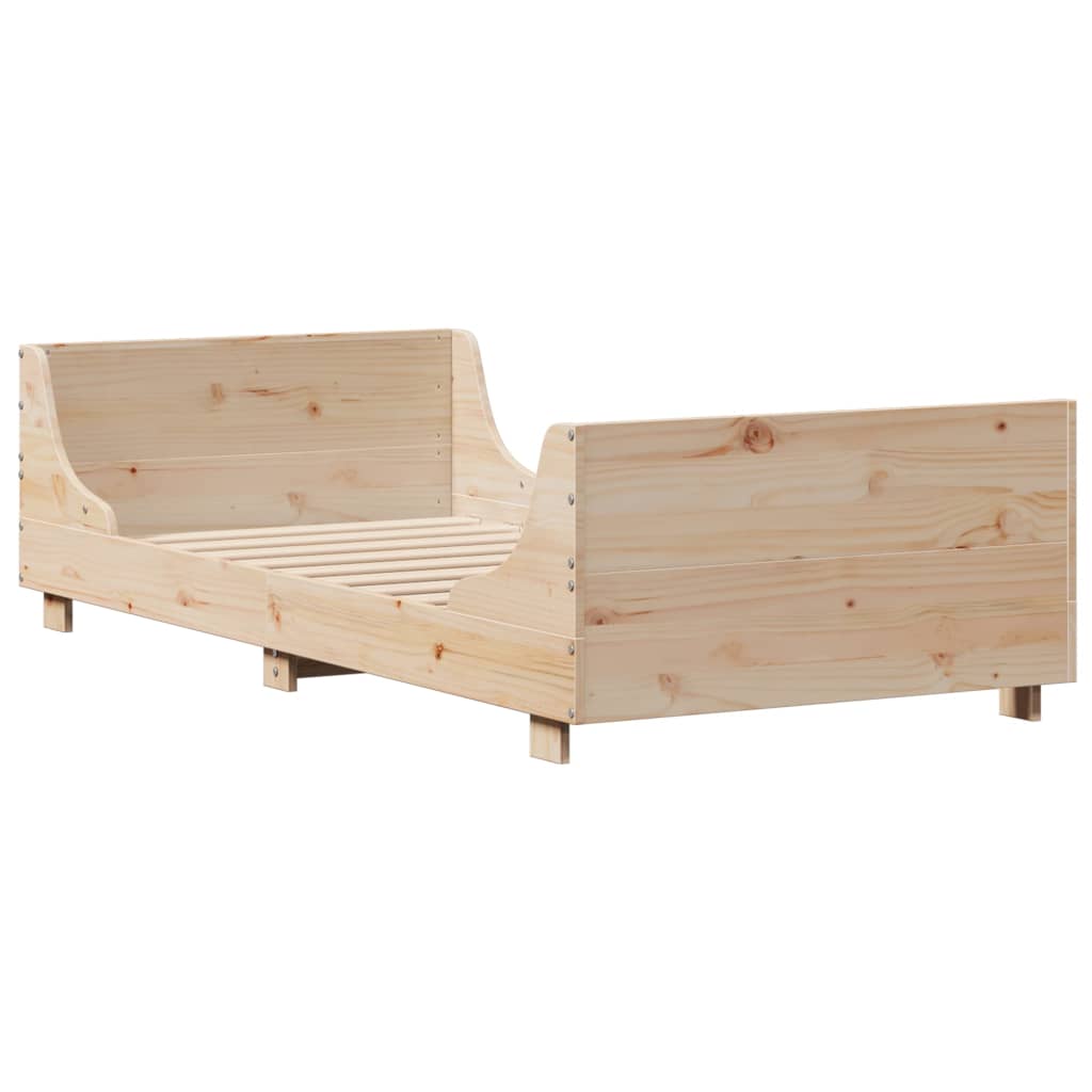 Vidaxl bedframe zonder matras massief grenenhout 100x200 cm