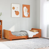 Vidaxl bedframe zonder matras massief grenenhout wasbruin 100x200 cm