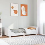 Vidaxl bedframe zonder matras massief grenenhout wit 90x200 cm
