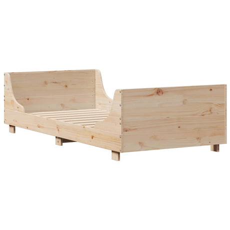 Vidaxl bedframe zonder matras massief grenenhout 75x190 cm