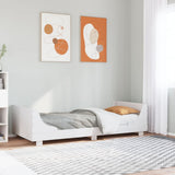 Vidaxl bedframe zonder matras massief grenenhout wit 75x190 cm