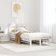Vidaxl bedframe zonder matras massief grenenhout wit 90x200 cm