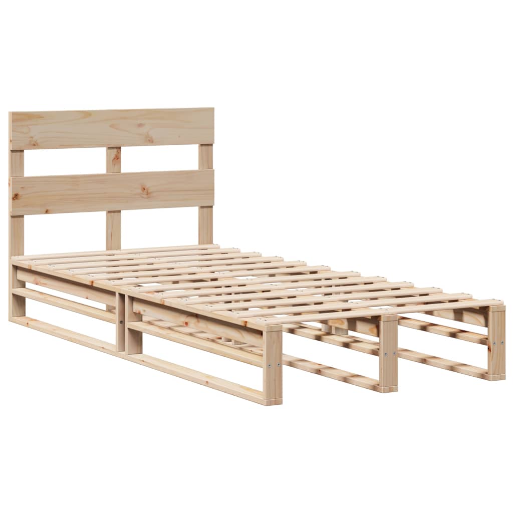 Vidaxl bedframe zonder matras massief grenenhout 75x190 cm