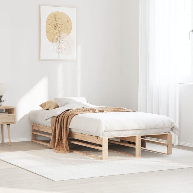 Vidaxl bedframe zonder matras massief grenenhout 90x200 cm