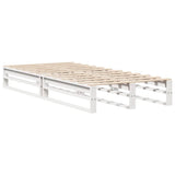 Vidaxl bedframe zonder matras massief grenenhout wit 90x200 cm