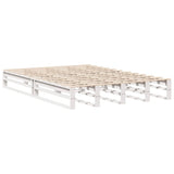 Vidaxl bedframe zonder matras massief grenenhout wit 150x200 cm
