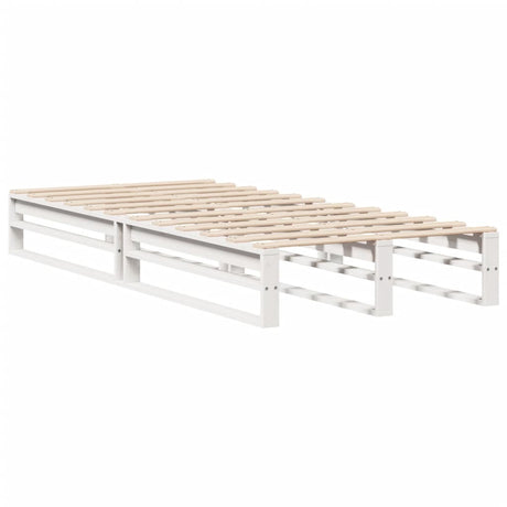 Vidaxl bedframe zonder matras massief grenenhout wit 90x190 cm