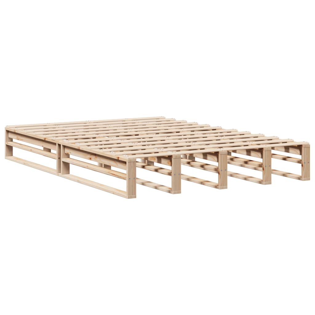 Vidaxl bedframe zonder matras massief grenenhout 120x190 cm