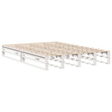 Vidaxl bedframe zonder matras massief grenenhout wit 120x190 cm