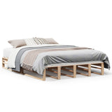 Vidaxl bedframe zonder matras massief grenenhout 135x190 cm