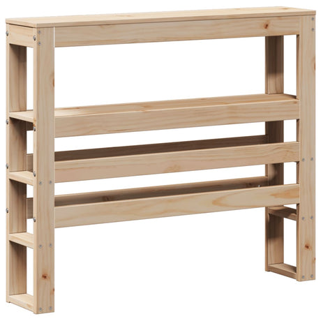Vidaxl hoofdbord met schappen 75 cm massief grenenhout