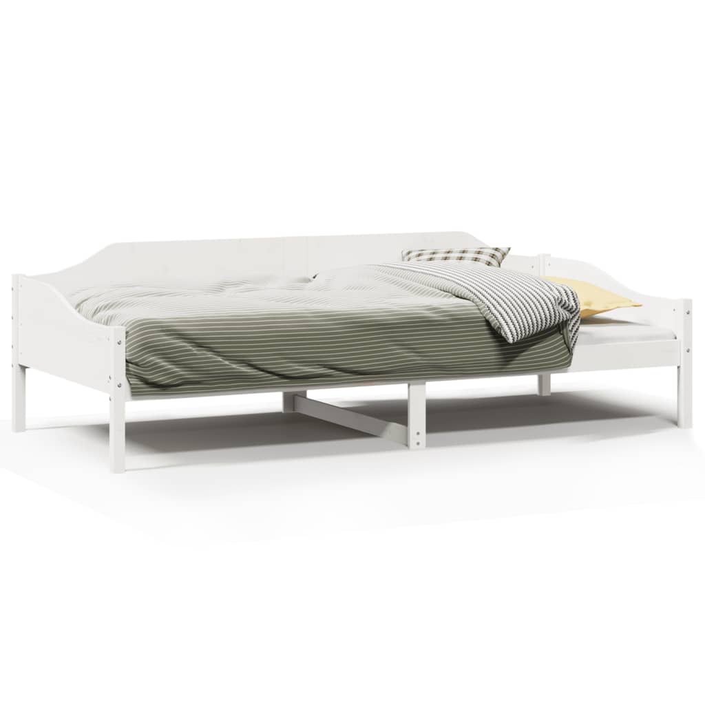 Vidaxl bedframe zonder matras massief grenenhout wit 80x200 cm