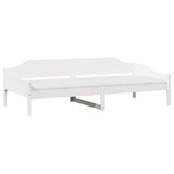Vidaxl bedframe zonder matras massief grenenhout wit 80x200 cm