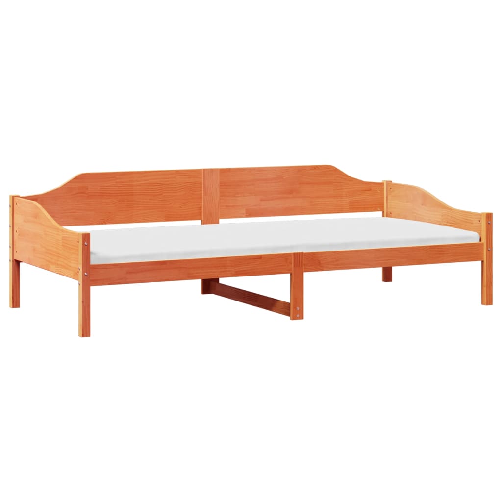 Vidaxl bedframe zonder matras massief grenenhout wasbruin 80x200 cm