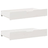 Vidaxl Bedlades 2 PCS 95x55x16 cm de pino sólido