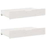 Vidaxl bedlades 2 st 95x55x17 cm massief grenenhout