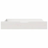 Vidaxl bedlades 2 st 90x55x17 cm massief grenenhout wit